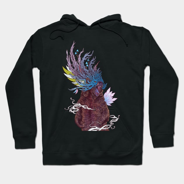 Journeying Spirit (Bear) Hoodie by MatMiller